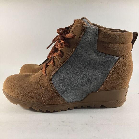 Sorel Evie Women’s Waterproof Boots Suede Brown Size 7 NL4926-242 - Picture 3 of 8